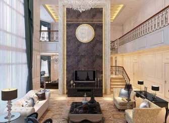 素雅高贵欧式客厅设计欣赏