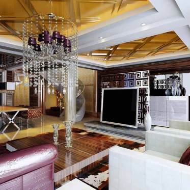 新古典主义设计客厅精致装...
