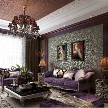 浪漫欧式大气奢华客厅设计...