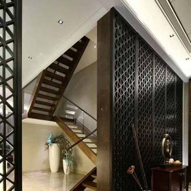 中式沉稳气质传统创意楼梯...