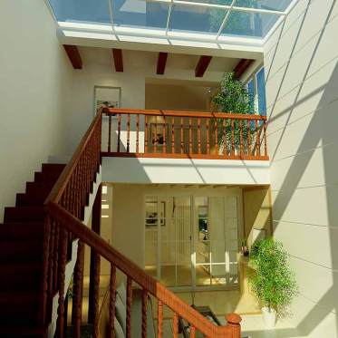 东南亚现代风格楼梯装修效...