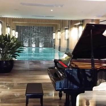 2016欧式别墅古典钢琴布置...