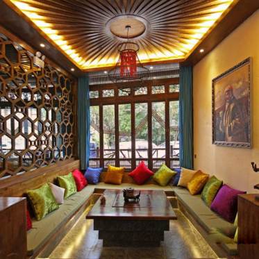 热情异域风东南亚设计客厅...