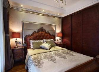 古典美式卧室效果图
