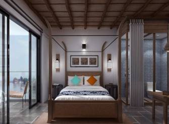 新中式风格素雅温馨卧室设计图片
