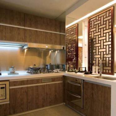 中式雅致时尚厨房设计图片