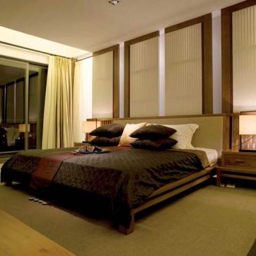 大气古典新中式风格卧室布...