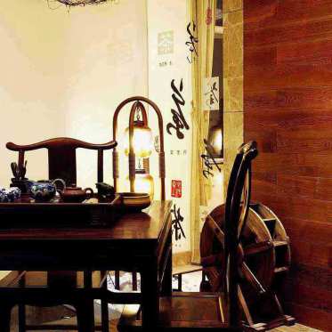 传统中式古典休闲茶桌设计