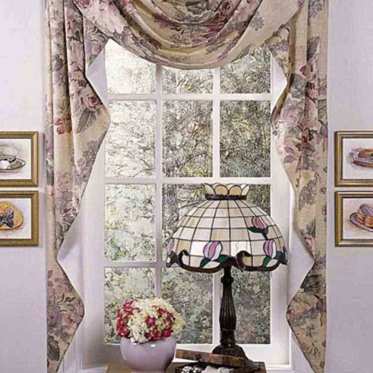 欧式复古风格窗帘设计展示