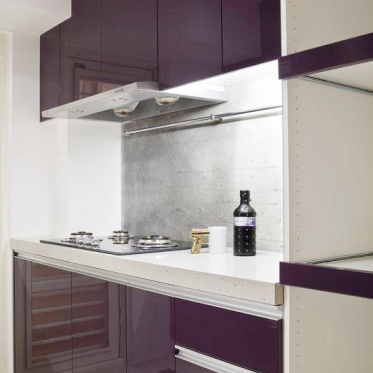 紫色现代厨房装潢