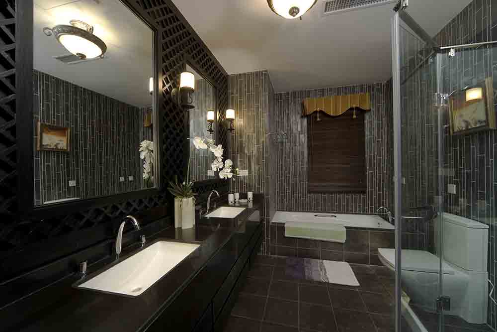 卫生间分为浴缸和站浴区，为洗浴方式添加选择性。
