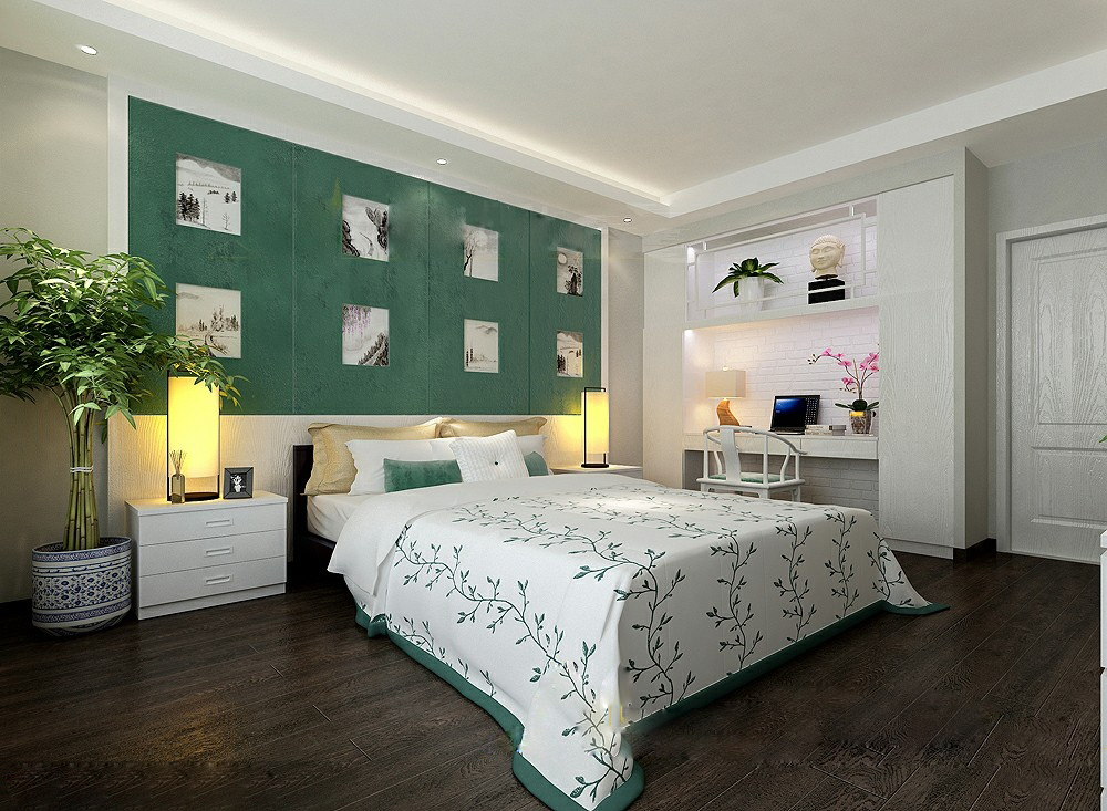 在卧室的设计上，要追求的是功能与形式的完美统一、优雅独特、简洁明快的设计风格。