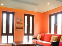 橙色装修图片