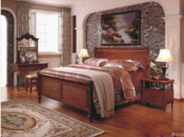 欧情家居实木床的图片