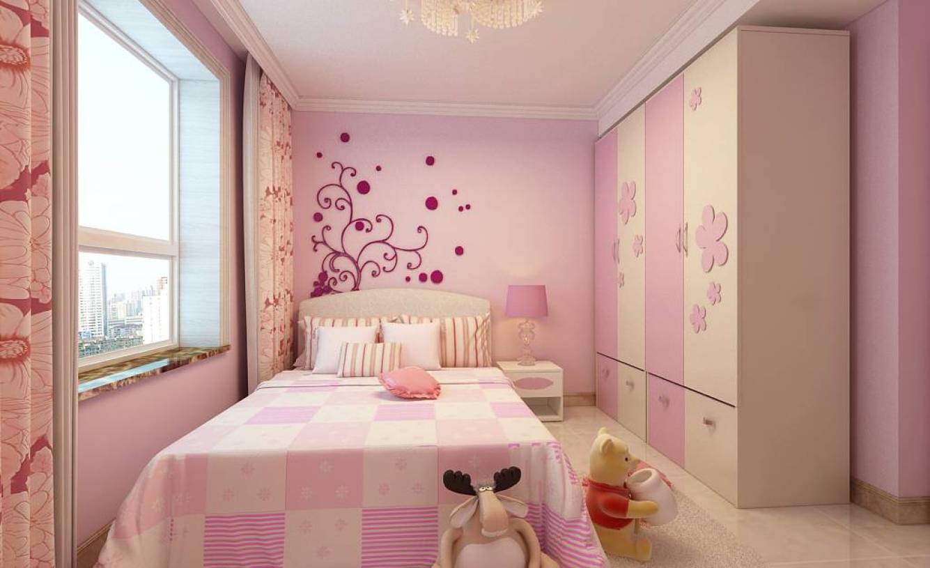 粉色卧室装饰装修素材免费下载(图片编号:3969220)-六图网