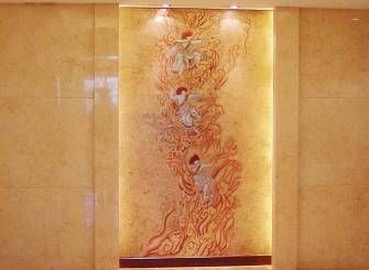 简约风格酒店壁画装修图片