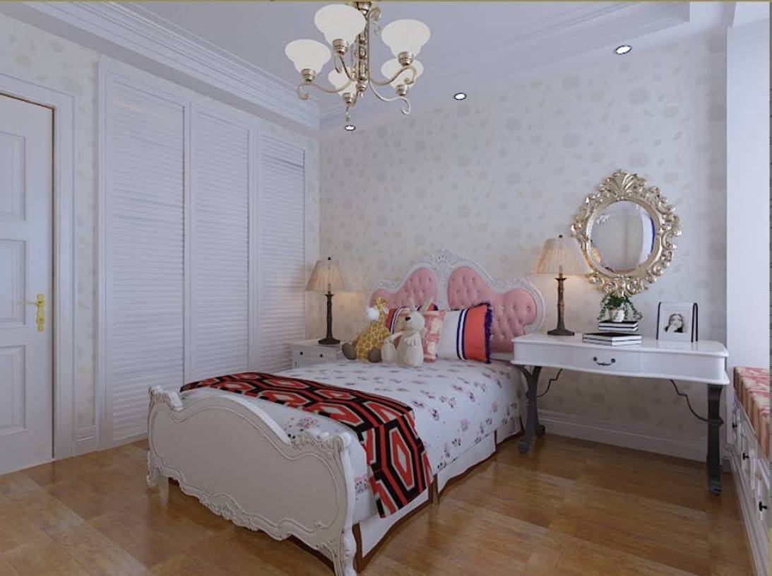 欧式风格风格女生卧室背景墙壮戏图片-欧式风格梳妆台图片