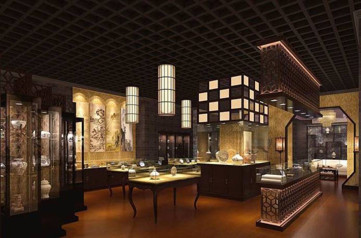 中式展厅设计 | 龍熙堂红木艺术展厅|空间|家装设计|一心设计李健 - 原创作品 - 站酷 (ZCOOL)