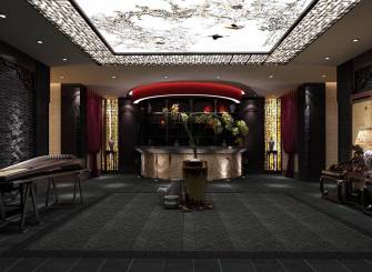 中式风格二居室休闲娱乐间吊顶装修效果图-中式风格灯具图片