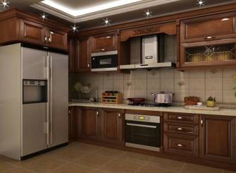 300㎡别墅美式风格厨房装修效果图-美式风格橱柜图片