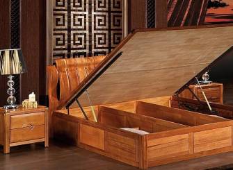 中式风格卧室床头柜金丝楠木家具图片