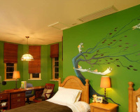 家装彩绘中墙体彩绘机和手工彩绘有哪些区别？