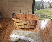 三种材质做的实木浴桶，泡澡哪个更舒服？