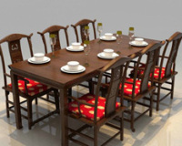 8人中式餐桌的尺寸选购和餐桌礼仪