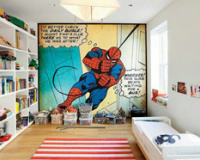 告别油漆壁纸，儿童房用手绘墙有趣又环保