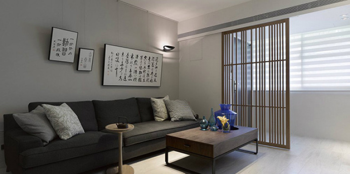 现代中式设计四居室欣赏