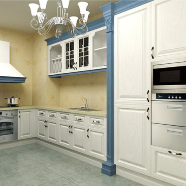 蓝色地中海厨房橱柜设计
