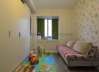 极简宜家复式儿童房装饰效果图