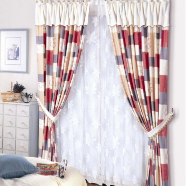田园卧室窗帘设计