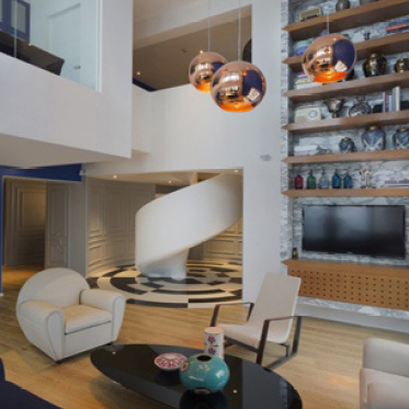 Loft现代客厅设计案例