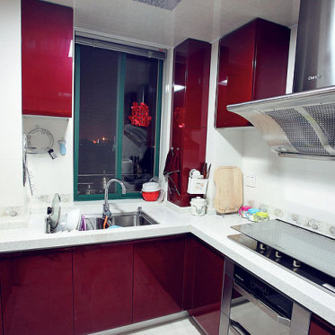 现代装修设计厨房橱柜效果...