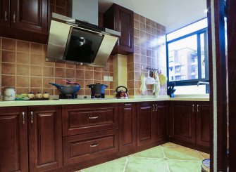 美式风格小户型厨房装修效果图