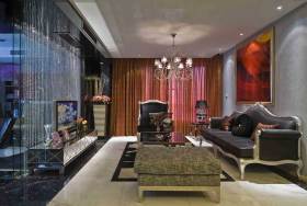 黑色质感现代风格二居室装修案例