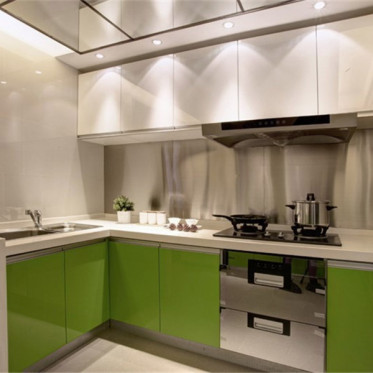简约绿色厨房效果图设计
