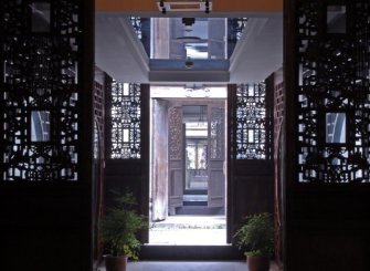 中式雅致过道效果图设计
