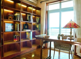 东南亚古典时尚风格书房装修布置