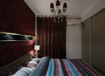 2016红色简欧风格卧室装潢设计