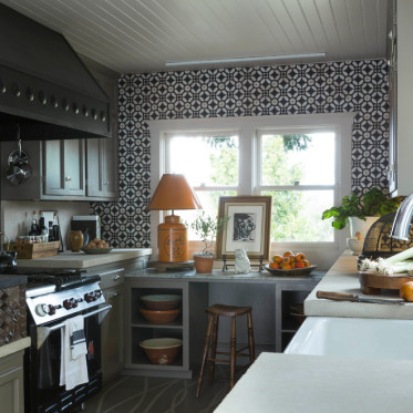 灰色欧式风格厨房装饰案例