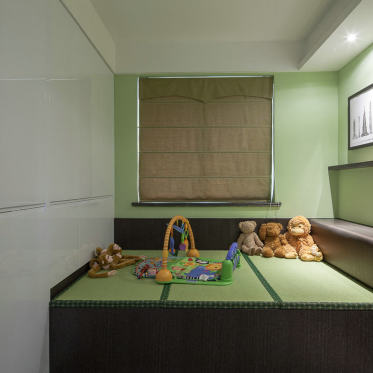 绿色现代儿童房效果图赏析