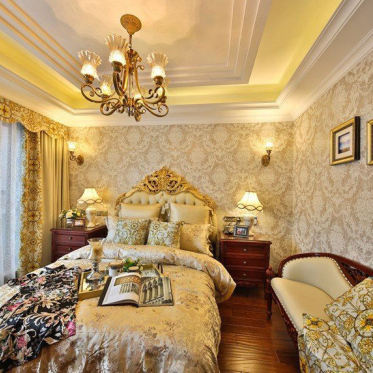 富丽堂皇欧式风格卧室设计...