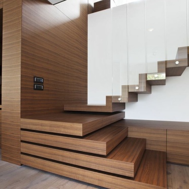 质朴休闲现代风格楼梯设计...
