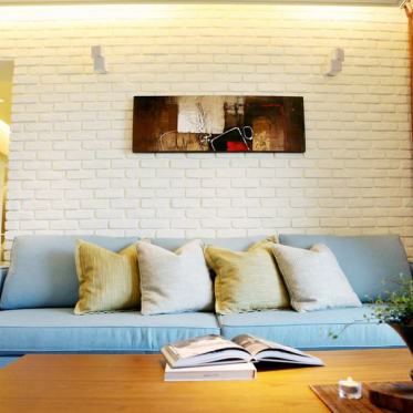 浪漫素雅美式风格客厅沙发...