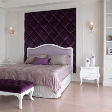 新古典优雅紫色浪漫卧室装...