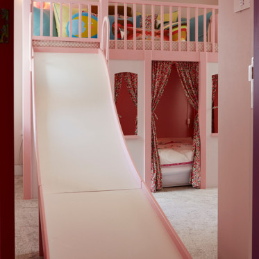 创意浪漫混搭粉色儿童房设...