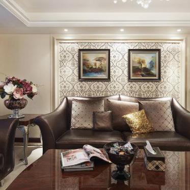 新古典质感风格客厅装修效...