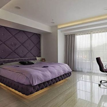 紫色混搭卧室装修